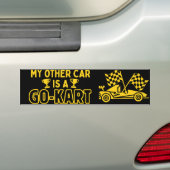 Mijn Andere Auto Is Een GO-KART Bumpersticker (Op auto)