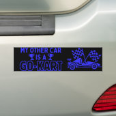 Mijn Andere Auto Is Een GO-KART Bumpersticker (Op auto)