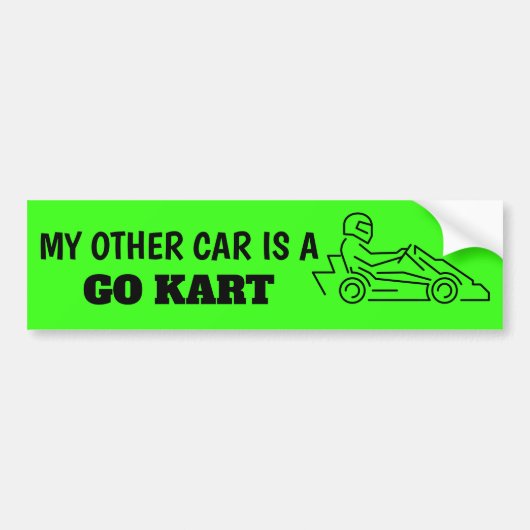 Mijn andere auto is een Go Kart Sticker (Voorkant)