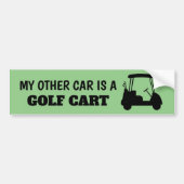 Mijn andere auto is een Golf Cart Sticker (Voorkant)