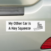 Mijn andere auto is een hay Squeeze Bumpersticker (Op auto)