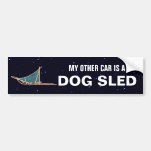 Mijn andere auto is een hond die is geslagen bumpersticker