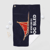 Mijn andere auto is een hond die is geslagen golfhanddoek (Insitu)