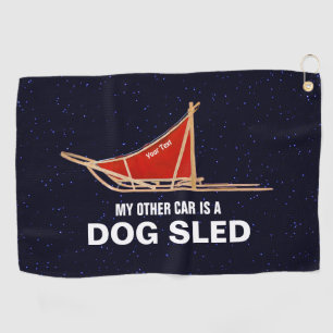 Mijn andere auto is een hond die is geslagen golfhanddoek