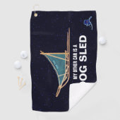 Mijn andere auto is een hond die is geslagen golfhanddoek (Insitu)