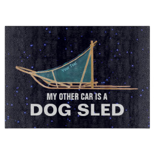 Mijn andere auto is een hond die is geslagen snijplank