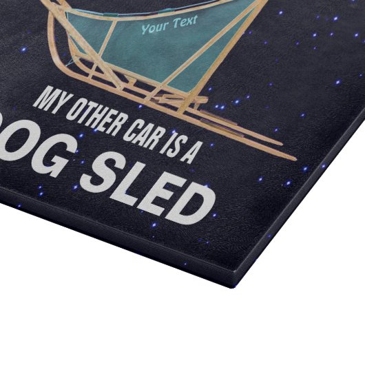 Mijn andere auto is een hond die is geslagen snijplank (Hoek)