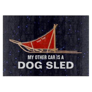 Mijn andere auto is een hond die is geslagen snijplank