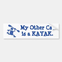 Mijn andere auto is een kayakbumper sticker