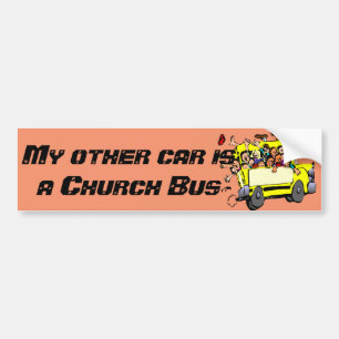 "Mijn andere auto is een kerkbus"-Bumpersticker Bumpersticker