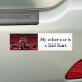 Mijn andere auto is een Kind Kart Bumpersticker (Op auto)