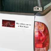 Mijn andere auto is een Kind Kart Bumpersticker (Op Truck)