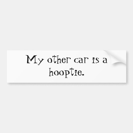 Mijn andere auto is een klooster. - Gepersonalisee Bumpersticker (Voorkant)