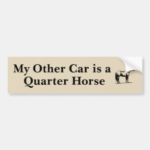 Mijn andere auto is een kwart paard bumpersticker