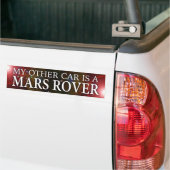 "MIJN ANDERE AUTO IS EEN MARS ROVER" BUMPERSTICKER (Op Truck)