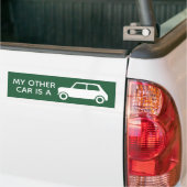 Mijn andere auto is een mini Car Green Bumpersticker (Op Truck)
