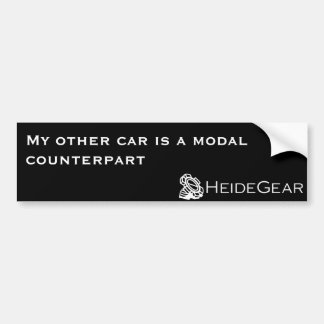 Mijn andere auto is een Modal Counterpart Bumpersticker