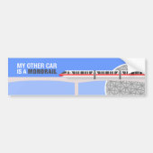 Mijn andere auto is een monorail Bumpersticker (Voorkant)