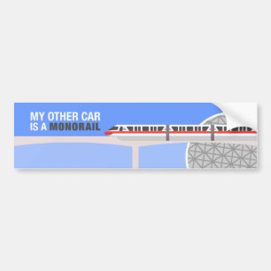 Mijn andere auto is een monorail Bumpersticker