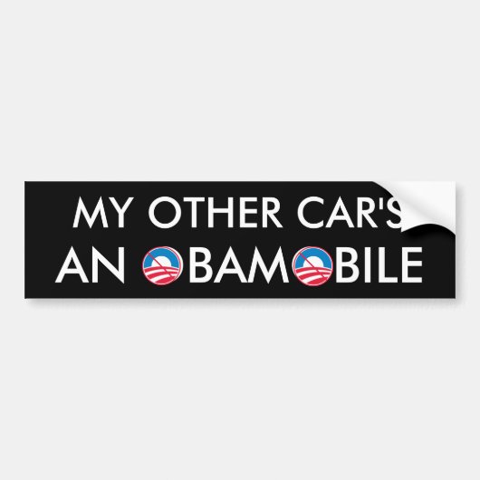 Mijn andere auto is een Obamobile Bumpersticker (Voorkant)