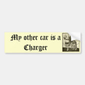 Mijn andere auto is een oplader bumpersticker (Voorkant)