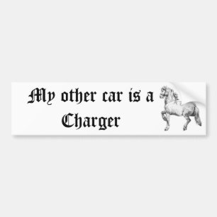 Mijn andere auto is een oplader bumpersticker