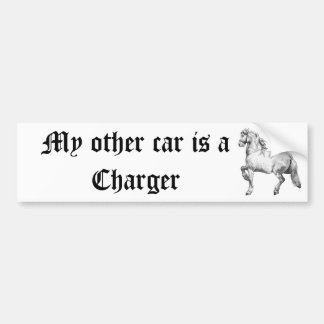 Mijn andere auto is een oplader bumpersticker