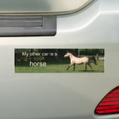 Mijn andere auto is een paard bumpersticker (Op auto)