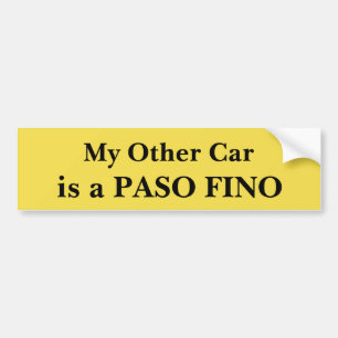 Mijn andere auto is een paso Fino Bumpersticker