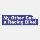 Mijn andere auto is een racefiets bumpersticker (Voorkant)