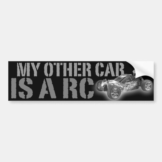 Mijn andere auto is een RC Bumpersticker (Voorkant)
