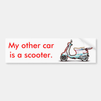 Mijn andere auto is een scooter bumpersticker