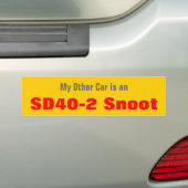 Mijn andere auto is een SD40-2 Snoot Bumpersticker (Op auto)