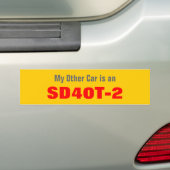 Mijn andere auto is een SD40T-2 Bumpersticker (Op auto)