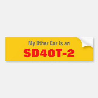Mijn andere auto is een SD40T-2 Bumpersticker