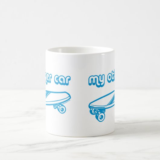Mijn andere auto is een Skateboard Mok (Center)
