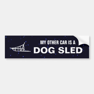 Mijn andere auto is een slede. bumpersticker