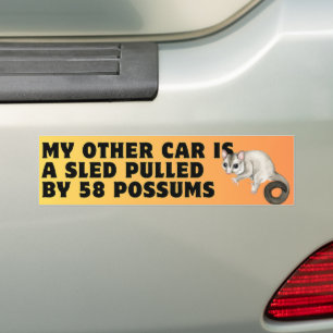 Mijn andere auto is een slee getrokken door 58 bui bumpersticker