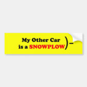 Mijn andere auto is een SNOWPLOW Bumpersticker (Voorkant)