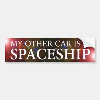 "MIJN ANDERE AUTO IS EEN SPACESHIP" BUMPERSTICKER