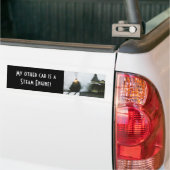 Mijn andere auto is een stoommotor. bumpersticker (Op Truck)