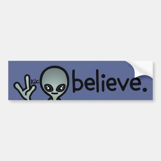 mijn andere auto is een ufo . bumpersticker (Voorkant)