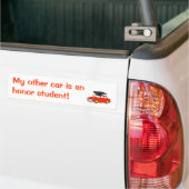Mijn andere auto is een uitmuntende student! bumpersticker (Op Truck)