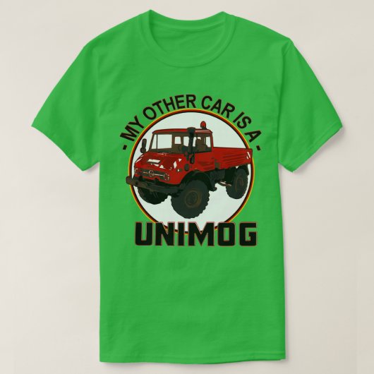 Mijn andere auto is een Unimog Red T-shirt (Design voorkant)
