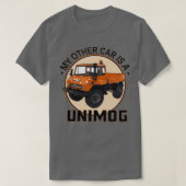 Mijn andere auto is een Unimog-Sinaasappel T-shirt (Design voorkant)