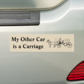 Mijn andere auto is een vervoer bumpersticker (Op auto)