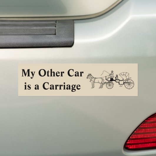 Mijn andere auto is een vervoer bumpersticker (Op auto)