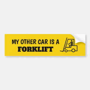 Mijn andere auto is een vorkhefster bumpersticker