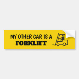 Mijn andere auto is een vorkheftruck Sticker