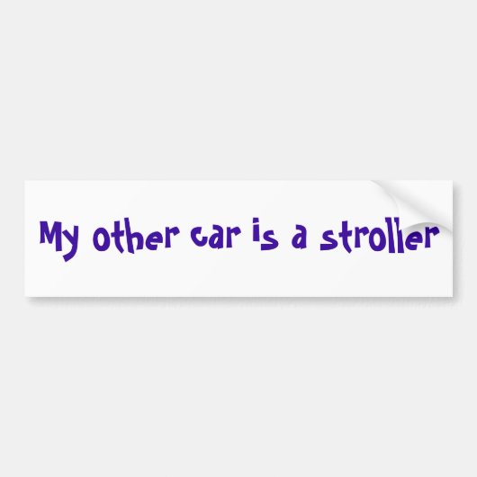 Mijn andere auto is een wandelaar. bumpersticker (Voorkant)
